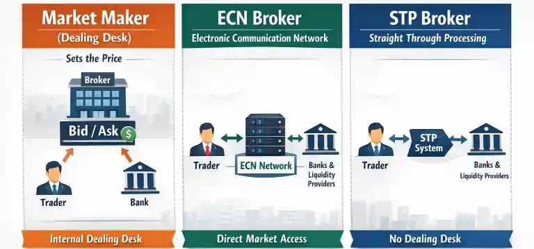 Types of Forex Brokers