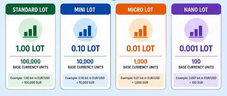 Types of Lot Sizes in Forex