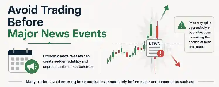 Avoid Trading Before Major News Events