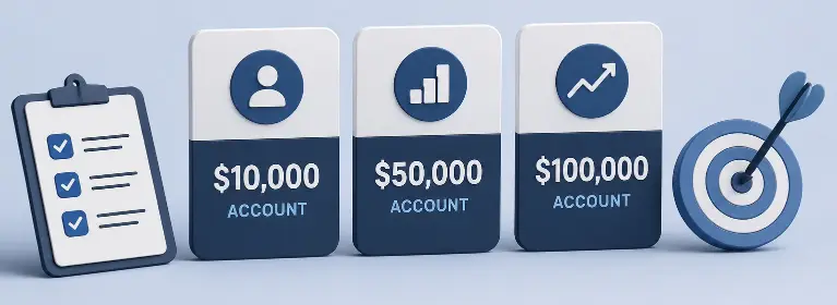 Choose a Challenge or Account Type