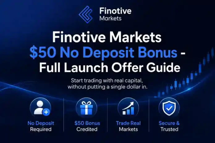 Finotive Markets $50 No Deposit Bonus