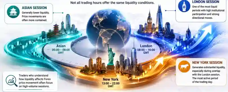How Trading Sessions Affect Liquidity