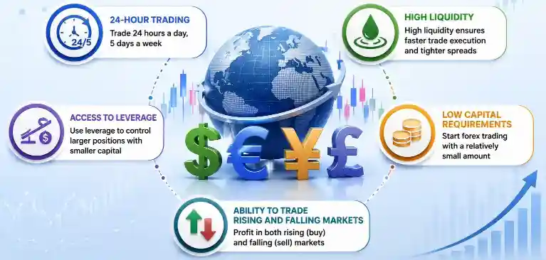 Popular features of forex trading