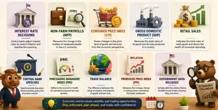 The Most Important Economic Events Forex Traders Should Monitor