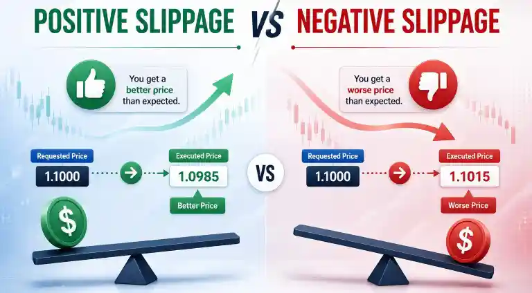 Positive Slippage vs Negative Slippage