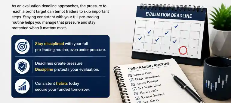 Adapting the Routine to Evaluation Deadlines