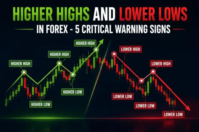 Higher Highs and Lower Lows in Forex - 5 Critical Warning Signs
