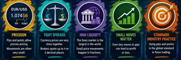 Why Currency Pairs Move in Pips and Points Instead of Whole Numbers