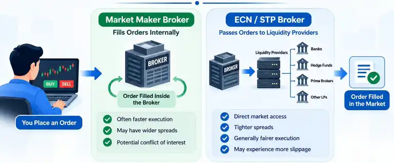 How Forex Execution and Order Fill Connect to Broker Choice