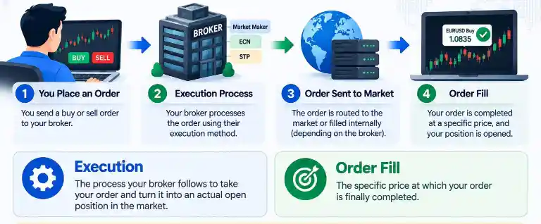 What Forex Execution and Order Fill Actually Mean