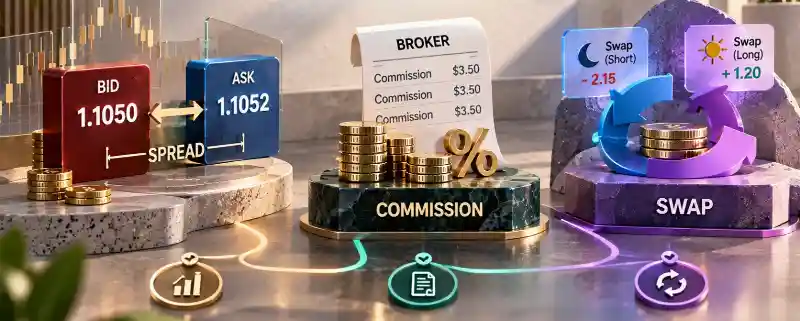 What Spread, Commission, and Swap Actually Are